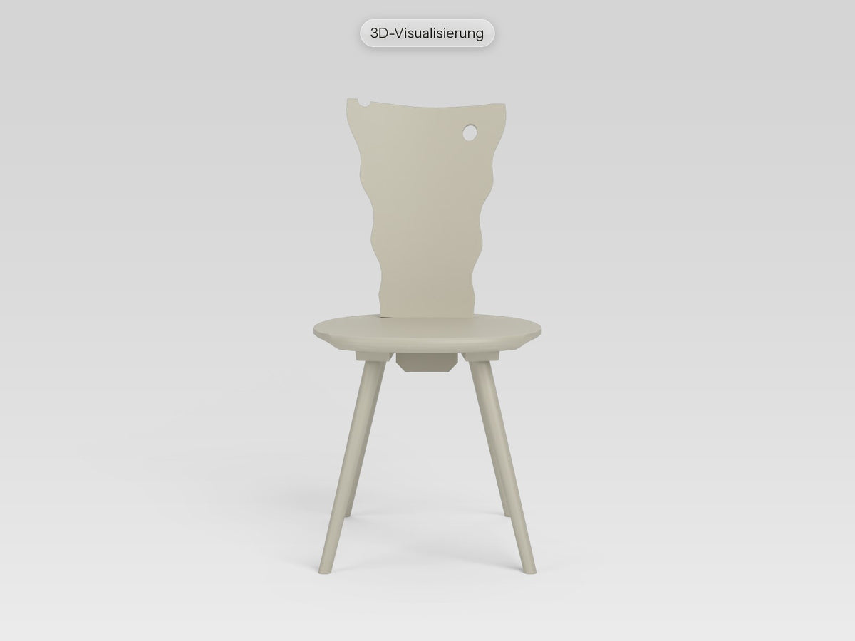 Watzmann Ballerina in Edelweiß, von vorne (3D-Visualisierung)